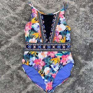 Retro one piece swim suit
